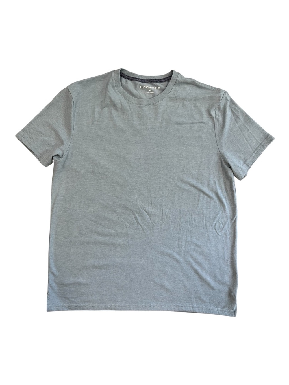 Lucky Brand Short Sleeve Crew Tee Baby Blue Men size XL